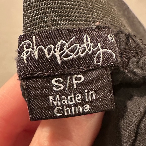 Rhapsody Black & White Floral Mini Skirt Size Small - Picture 3 of 5